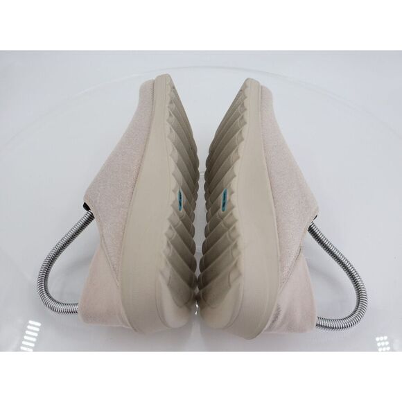 Bzees Getaway Loafer Size 7 M Beige Slip On Wedge Comfy Shoes Fabric Stretchy - Picture 8 of 13